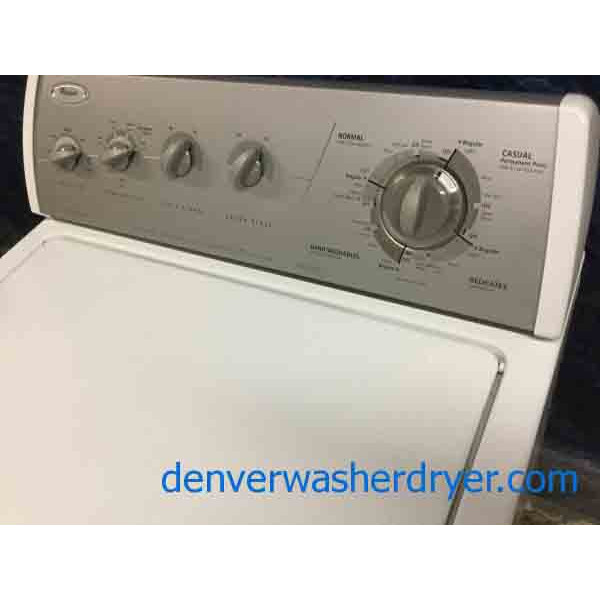 Heavy-Duty Direct-Drive Whirlpool 3.2 CuFt. Washing Machine, Quality Refurbished, 1-Year Warranty