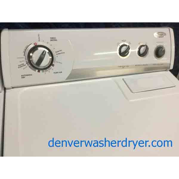 Direct-Drive Whirlpool Washer, Electric Dryer, Super Capacity, Heavy-Duty, Quality Refurbished Appliances