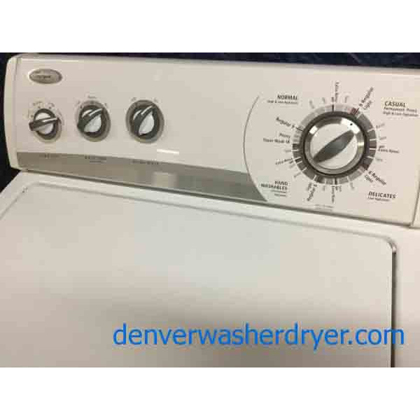 Direct-Drive Whirlpool Washer, Electric Dryer, Super Capacity, Heavy-Duty, Quality Refurbished Appliances