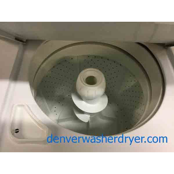 Sturdy 27″ Kenmore Stackable (Unitized) Washer Dryer Set, 220V, Full-Size