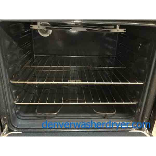 Gorgeous GE Stainless Glass-Top Range, 220V, Self-Cleaning, 1-Year Warranty!