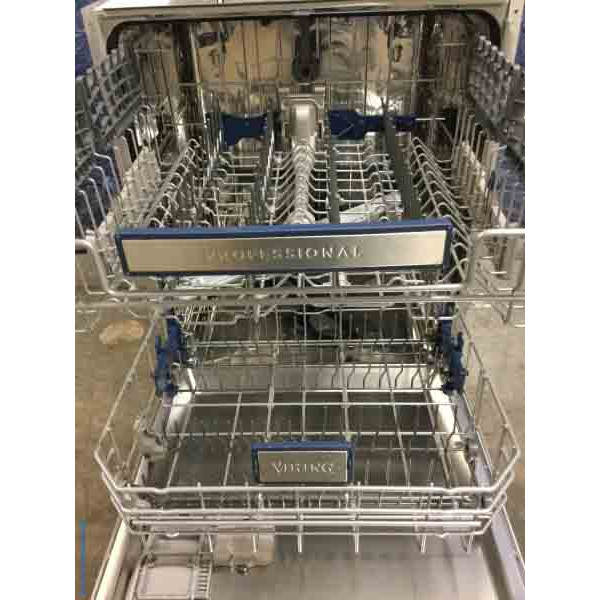 Gently Used Viking Professional Stainless Dishwasher, Hidden Controls