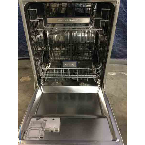 Gently Used Viking Professional Stainless Dishwasher, Hidden Controls