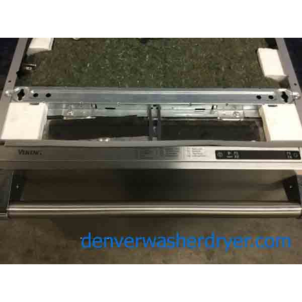 Gently Used Viking Professional Stainless Dishwasher, Hidden Controls, 24" BuilltIn with Hidden