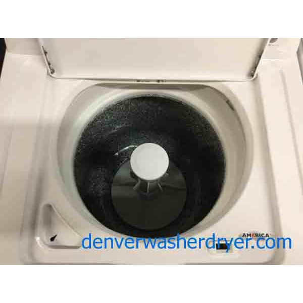 Amazing Amana Washer Dryer Set, Electric, Full-Size, 1-Year Warranty