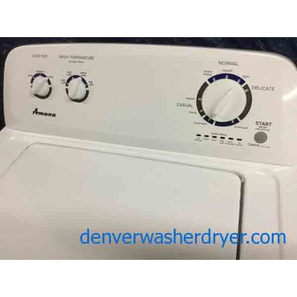 Amazing Amana Washer Dryer Set, Electric, Full-Size, 1-Year Warranty