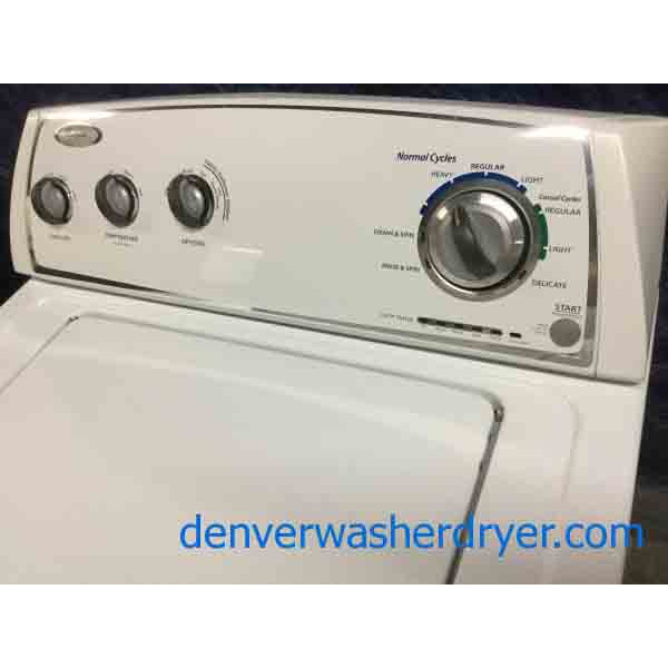 Super Capacity Whirlpool Washing Machine with Agitator. 30Day Warranty