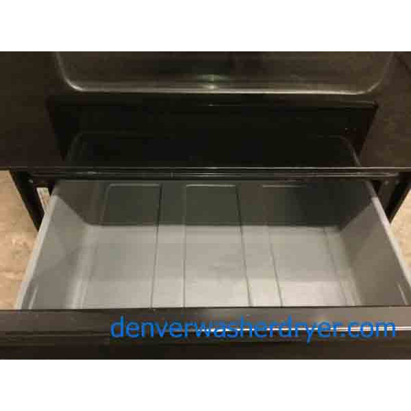 GE Spectra GlassTop Range, Black, Electric, SelfCleaning, Super Clean