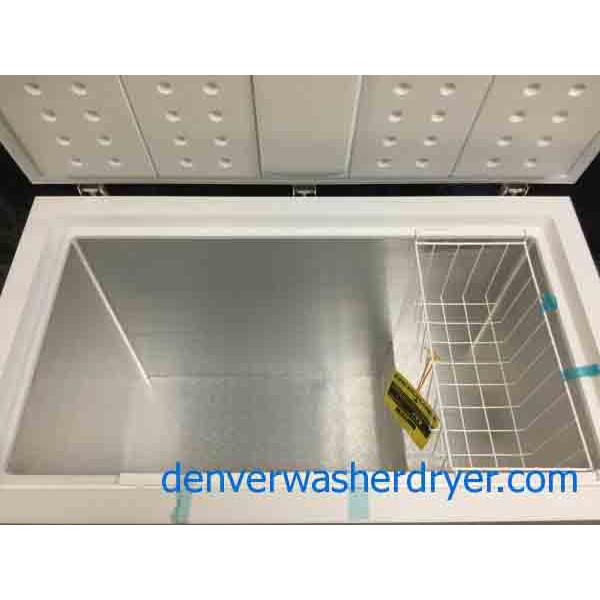 Brand-New Chest Freezer, 10.2 Cu. Ft., White, Made by Insignia, 1-Year Warranty!