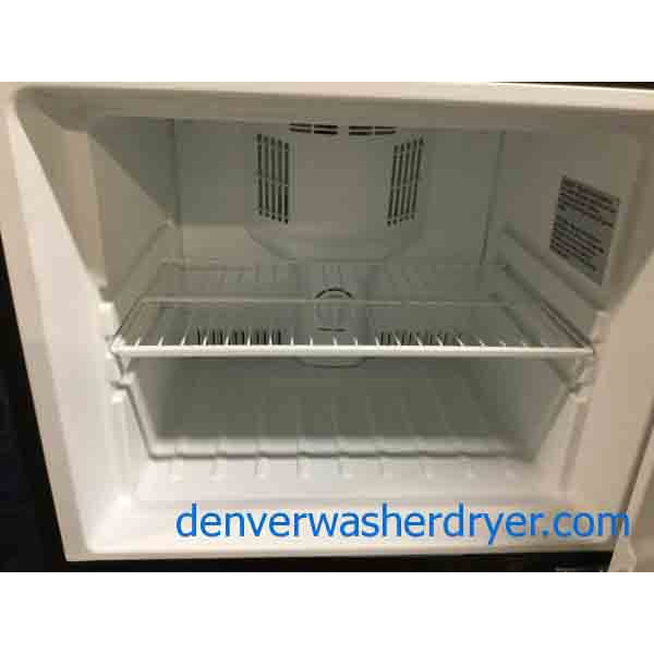 Magic Chef 9.9 Cu. Ft. Refrigerator, Black, Glass Shelves, 1Year