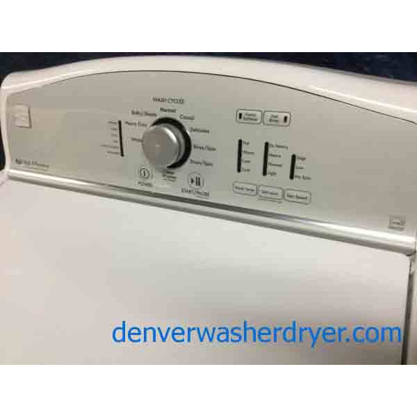 Energy-Star Kenmore Washing Machine, HE, Full-Sized, 1-Year Warranty  &  NEW! Stainless Frigidaire Dishwasher, 24″ Built-In, Hidden Controls, 1-Year Warranty!