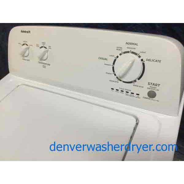 Full Sized Admiral(Maytag) Washing Machine AND Whirlpool SS Dishwasher