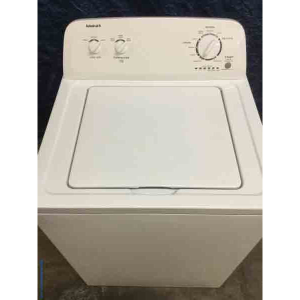 Full Sized Admiral(Maytag) Washing Machine AND Whirlpool SS Dishwasher