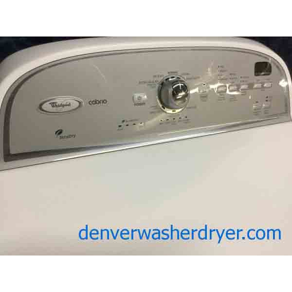 Perfect Whirlpool Washer Dryer Set, Full Sized, Electric, 1-Year Warranty!