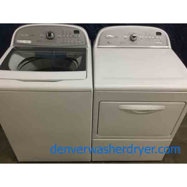 Perfect Whirlpool Washer Dryer Set, Full Sized, Electric, 1-Year Warranty!