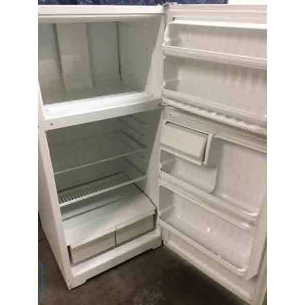 MERRY CHRISTMAS!!!!  Discount Refrigerator, 14 Cu. Ft., White, Hotpoint(GE), 1-Year Warranty!