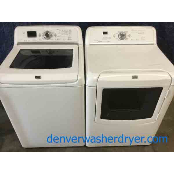 High-End Maytag Bravos Set, Direct-Drive, Electric Steam Dryer, 1-Year Warranty!