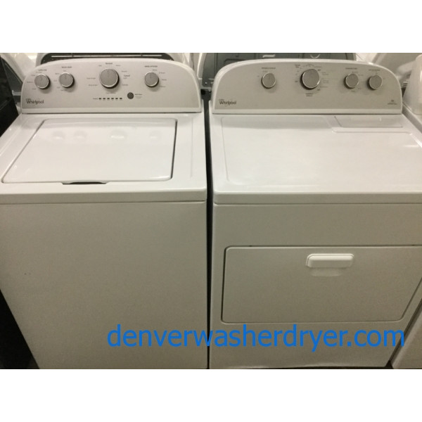 Newer Model Whirlpool Top-Load HE Washer & Electric Dryer Laundry Set, 1-Year Warranty