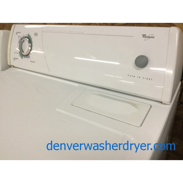 “Flat Back” Space Saving Whirlpool Electric Dryer, Extra Large Capacity, Quality Refurbished, 1-Year Warranty