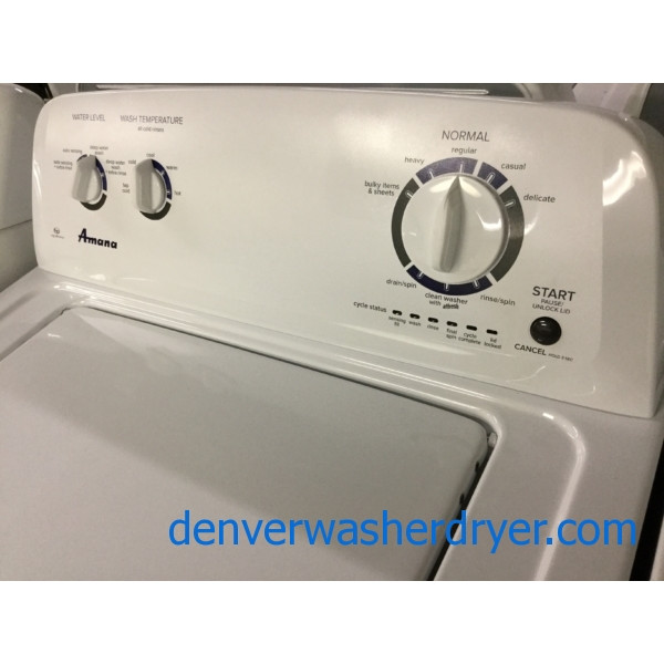 BrandNew HE Amana (Maytag) TopLoad Washer & Matching Used Electric