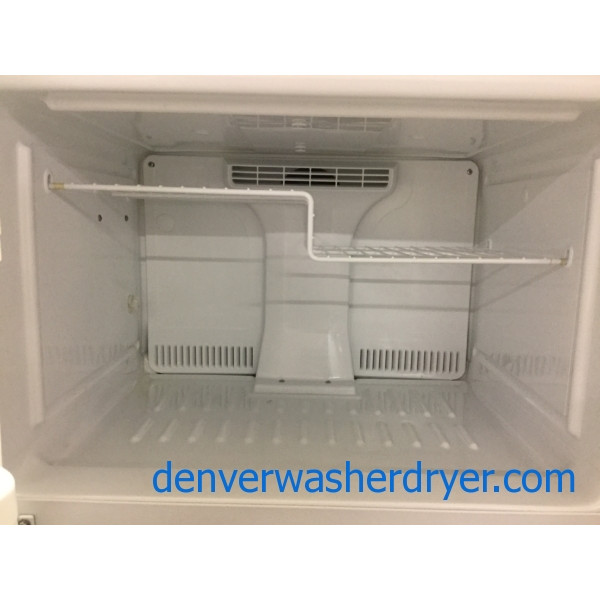 GE Top/Bottom Refrigerator, Used, 18 Cu. Ft., Clean and Cold, 1-Year Warranty!