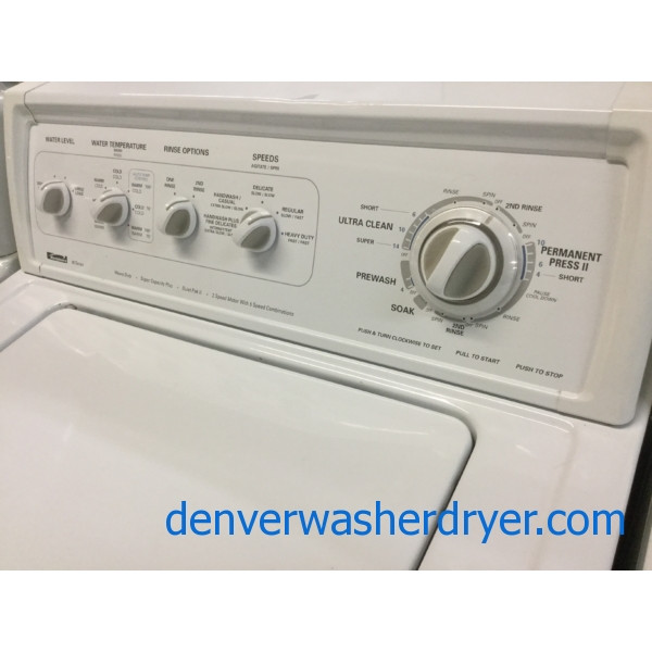 The Best Kenmore 90-Series Set Ever Made, 27″ Top-Load Washer & 27″ Electric Dryer, Quality Refurbished, 1-Year Warranty