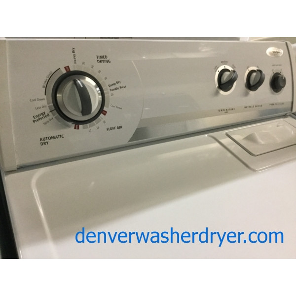 Superb Whirlpool Direct-Drive Washing Machine, Electric Dryer, Full-Sized, Quality Refurbished, 1-Year Warranty