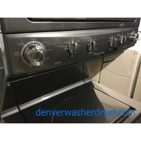 BRANDNEW 27" Frigidaire Stacked HE Washer & Electric Dryer (Unitized