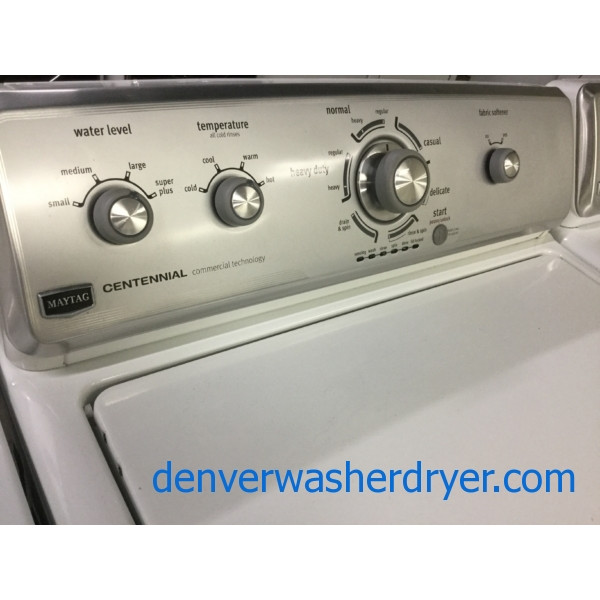 Marvelous Maytag Centennial Washer with Agitator, Commercial Technology