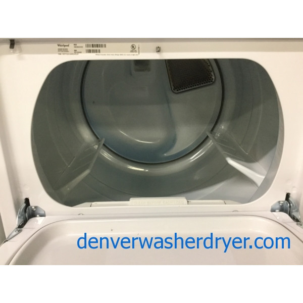 Neat Whirlpool HE Energy-Star Washer, Electric 27″ Dryer, Perfect Set, Quality Refurbished, 1-Year Warranty!