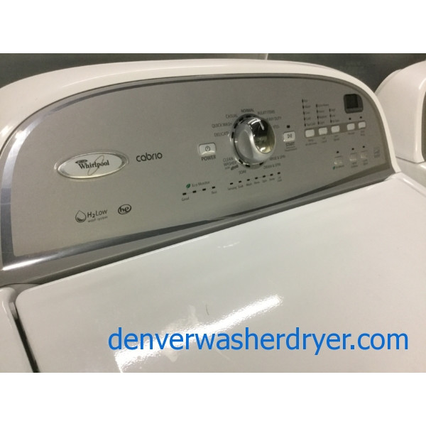 Neat Whirlpool HE Energy-Star Washer, Electric 27″ Dryer, Perfect Set, Quality Refurbished, 1-Year Warranty!