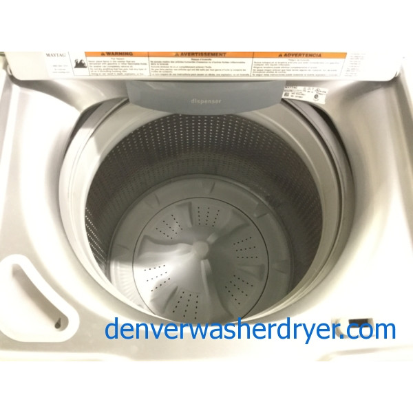 Mighty Maytag Bravos X-Series Laundry Set, Energy-Star HE Washer, Electric 27″ Dryer, Quality Refurbished!