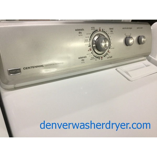 Used Maytag Centennial Washer Dryer Set, Electric, Full-Sized, Quality Refurbished, 1-Year Warranty!
