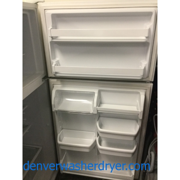 21 cu. ft. Kenmore Refrigerator in White, Top-Mount, Clean, Perfectly Working, 1-Year Warranty!