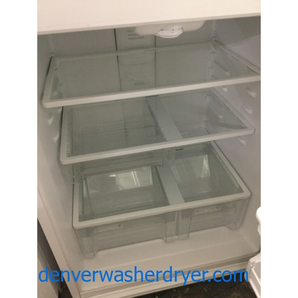 21 cu. ft. Kenmore Refrigerator in White, Top-Mount, Clean, Perfectly Working, 1-Year Warranty!