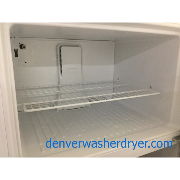 21 cu. ft. Kenmore Refrigerator in White, Top-Mount, Clean, Perfectly Working, 1-Year Warranty!