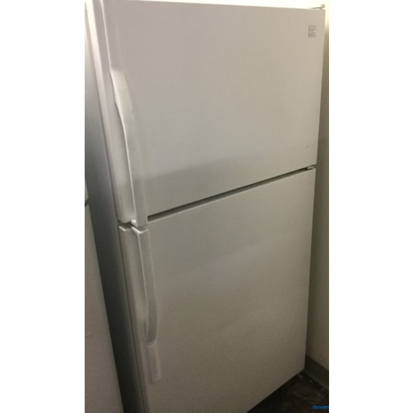 21 cu. ft. Kenmore Refrigerator in White, Top-Mount, Clean, Perfectly Working, 1-Year Warranty!