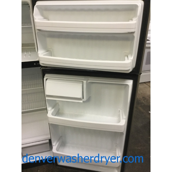 Hotpoint (GE) SmudgeProof Stainless TopMount Refrigerator, 17 cu. ft., Works Great, 1Year