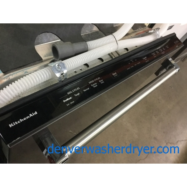 Brand-New Black-Stainless KitchenAid Dishwasher, 3-Rack, Pro-Dry System, Stylish, 1-Year Warranty