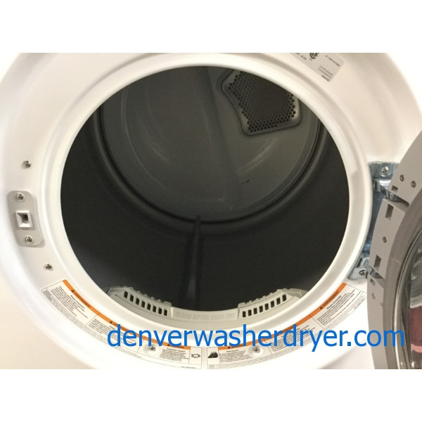 27″ LG Front-Load Stackable Washer & Dryer Set, Electric, Direct-Drive, Sanitary Cycle, Quality Refurbished, 1-Year Warranty