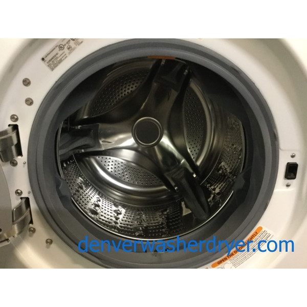 Front-Load LG Washer/Dryer Set, Stackable, Electric, Steam/Sanitary Cycles, Quality Refurbished, 1-Year Warranty