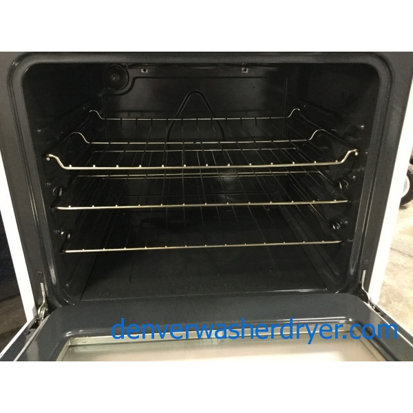 Beautiful White Glass-Top 220v Stove