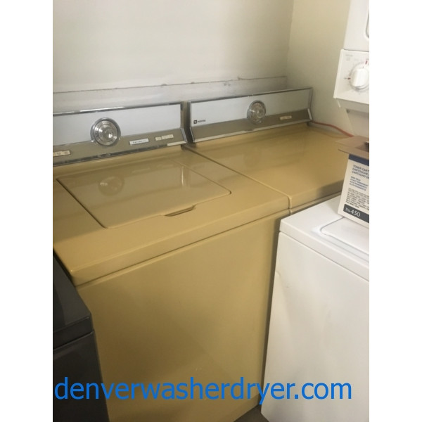 1970’s Vintage (Non-Working) Maytag Washer & Electric Dryer