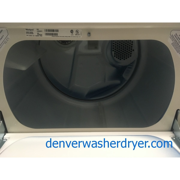 Heavy-Duty, Direct-Drive Whirlpool Washer Dryer Set, Almond, Electric, Fully Featured, Quality Refurbished, 1-Year Warranty!