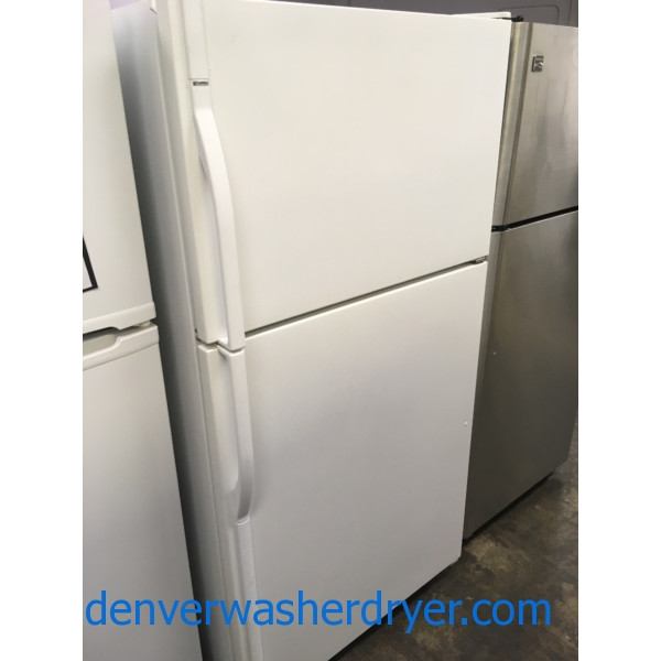 Kenmore 21 Cu. Ft. Refrigerator, White, Clean, 1Year Warranty! 4375