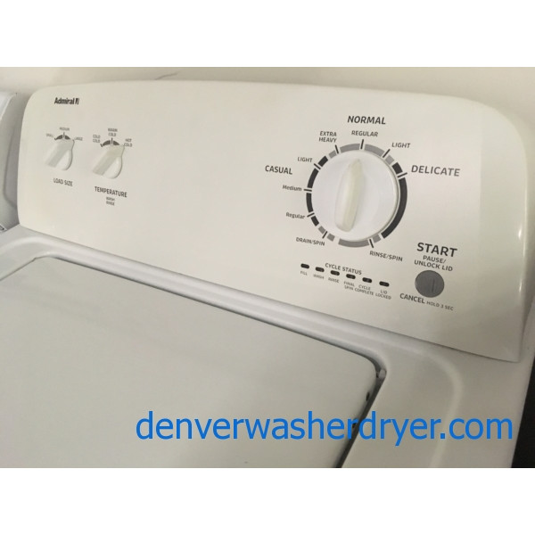 Adorable Admiral (Maytag) Washing Machine, TopLoad, FullSized, Good Working, 1Year Warranty