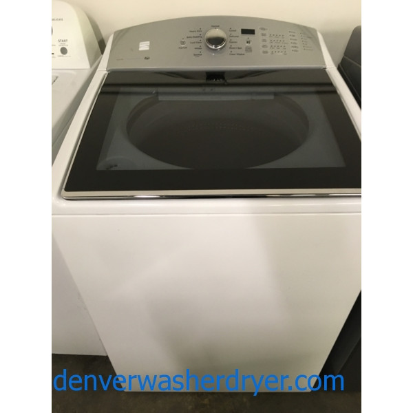 Near New Kenmore HE Top-Load Direct-Drive Steam Washer w/Accela-Soak, 1-Year Warranty