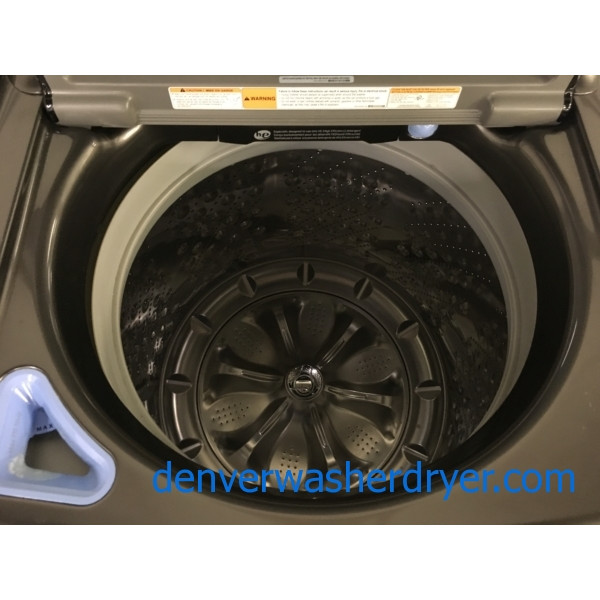 LG 5.2 Cu. Ft. Top-Load Washer in Black Stainless Steel, Steam/Sanitary, HE, ENERGY STAR, 1-Year Warranty