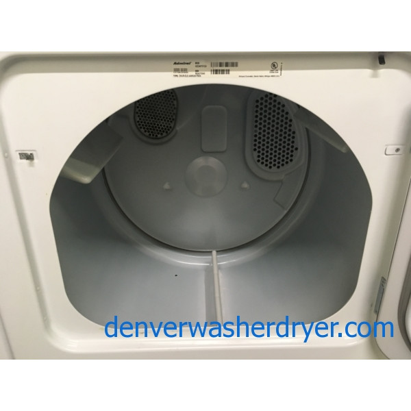 Full Sized Admiral (Maytag) Washer Dryer Set, Electric, Clean and Good Working, 1-Year Warranty