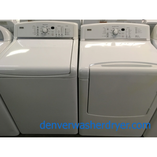 Quality Refurbished Kenmore Elite Oasis-Series HE Top-Load Direct-Drive Washer & Electric Dryer Set, 1-Year Warranty